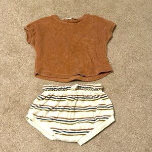 Quincy Mae terry set 12-18 months